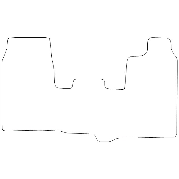 Ford Transit Custom 1 Piece Mat with Velcro Fixing